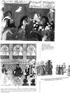 Top left: Princess Duvulrani Riding, from the manuscript of the romance Mihru Mishtari, Persia 1596.  Bottom Right: Turkish Bridal precession with paiges leading the way.  Bottom left: ...at the Mosque - CLICK TO ENLARGE